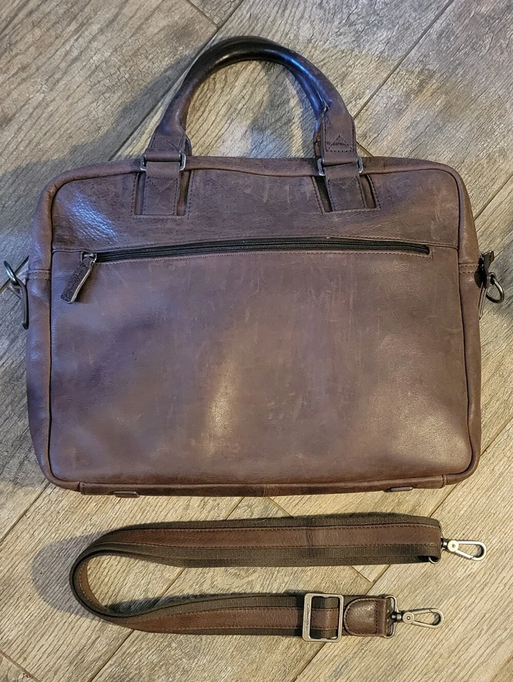 Gerard Henon France Signe Le Cuir Bag Briefcase Commuter Messenger Carry On